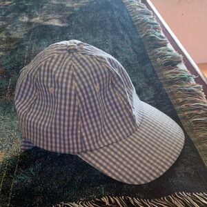 Blue Gingham Women's Cap